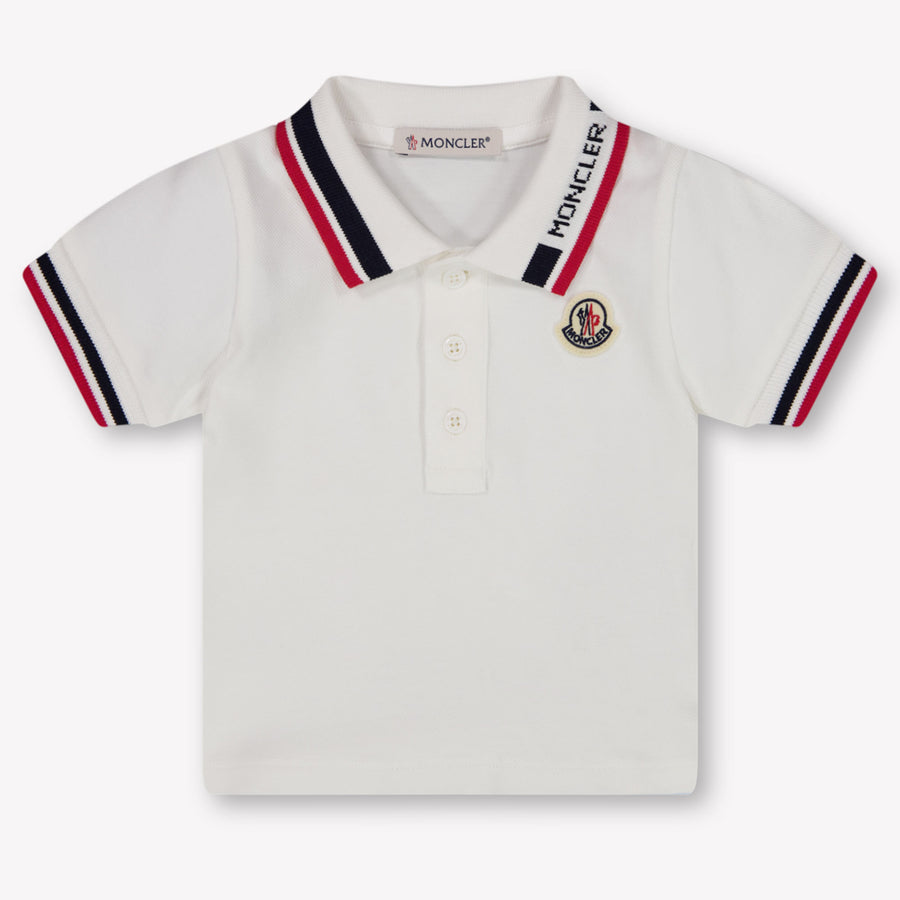 Moncler Baby Boys Polo In White