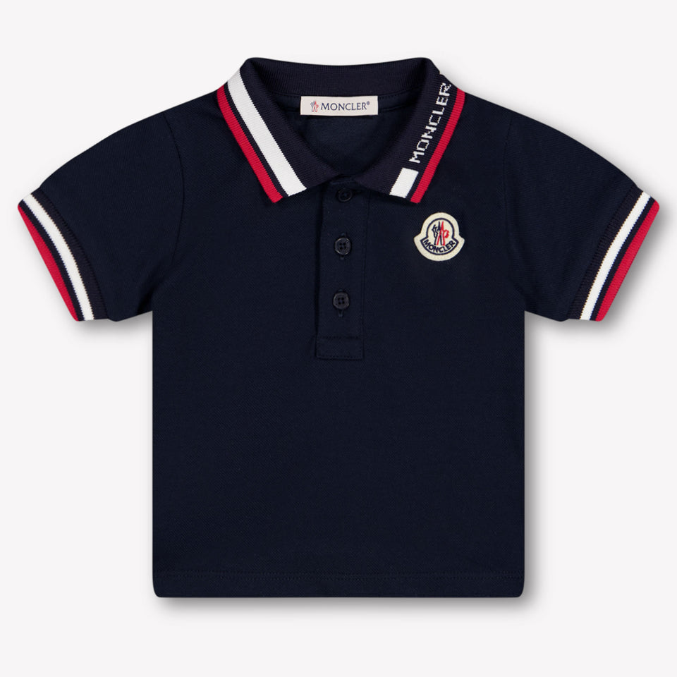 Moncler Baby Jongens Polo In Navy