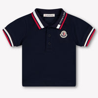 Moncler Baby Boys Polo In Navy