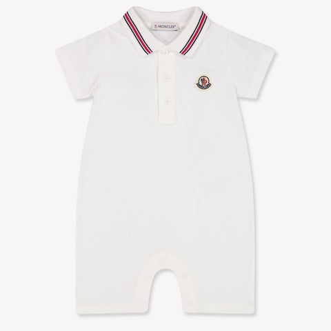 Moncler Baby Boys Playsuit In White