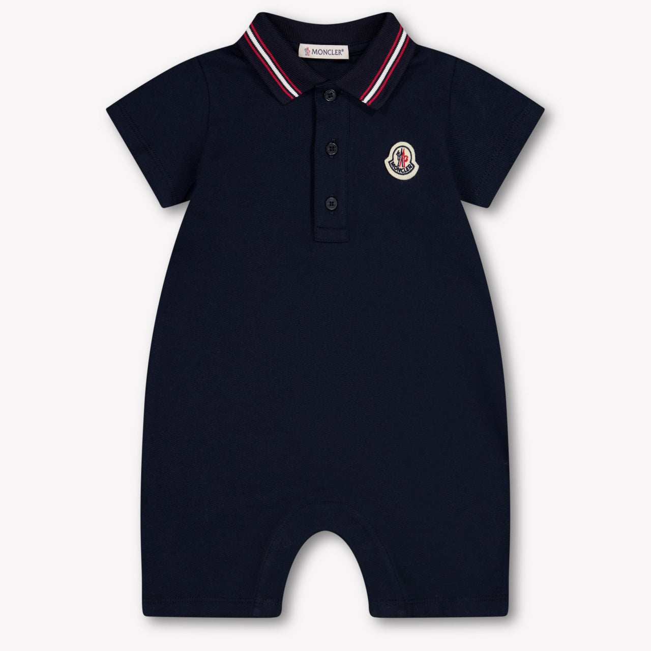 Moncler Baby Boys Playsuit In Navy