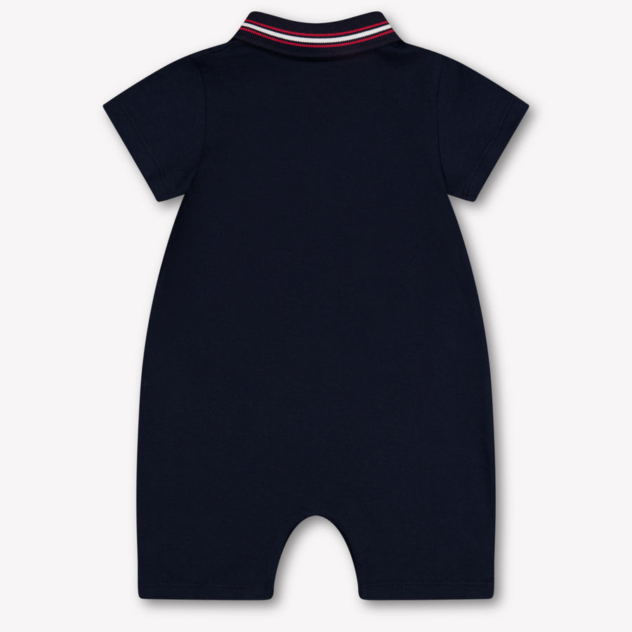 Moncler Baby Boys Playsuit In Navy