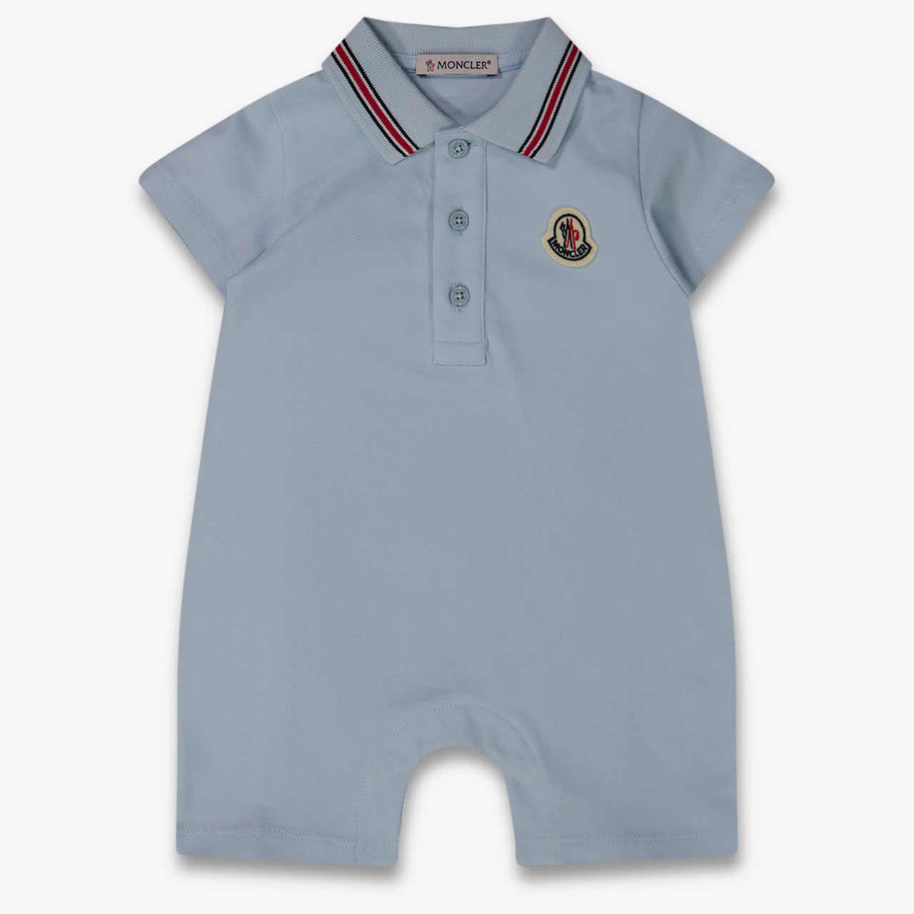 Moncler Baby Boys Playsuit In Light Blue