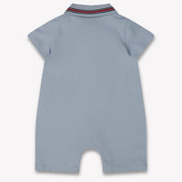 Moncler Baby Boys Playsuit In Light Blue