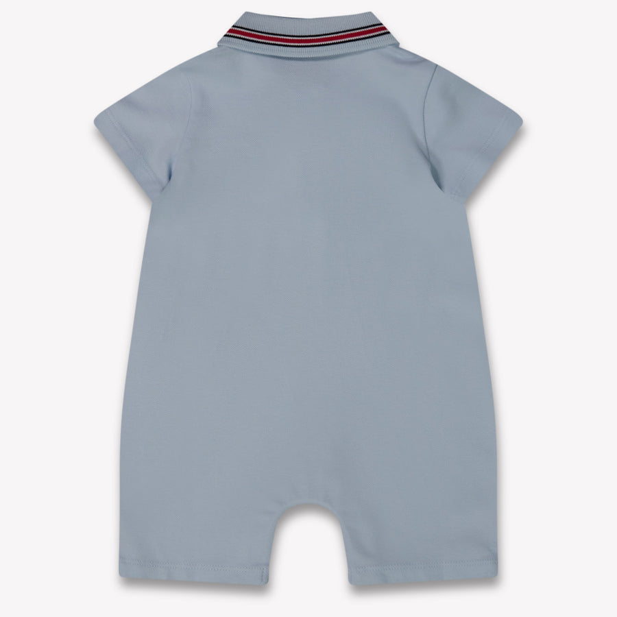 Moncler Baby Boys Playsuit In Light Blue