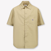 Moncler Kids Boys Blouse In Beige