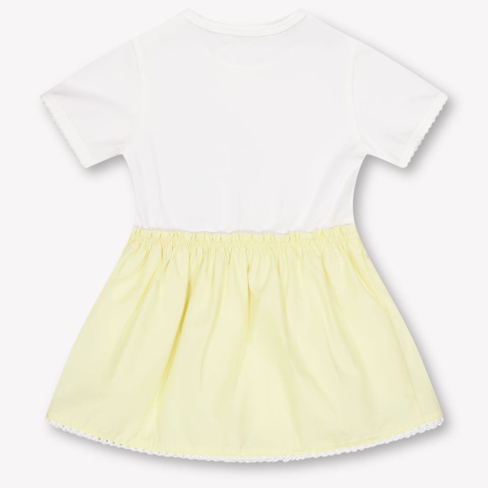 Moncler Baby Girls Dress In Yellow