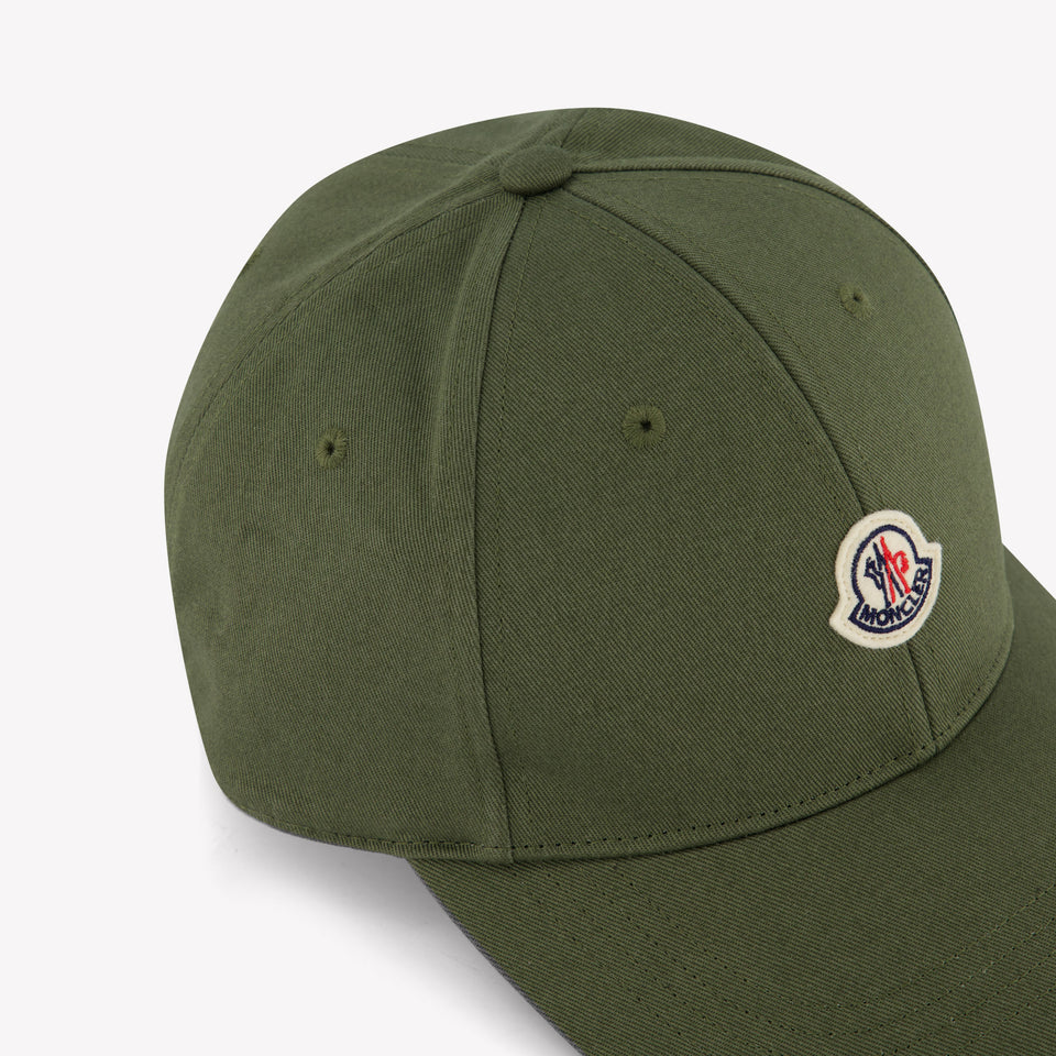 Moncler Kinder Jongens Pet In Olijf Groen