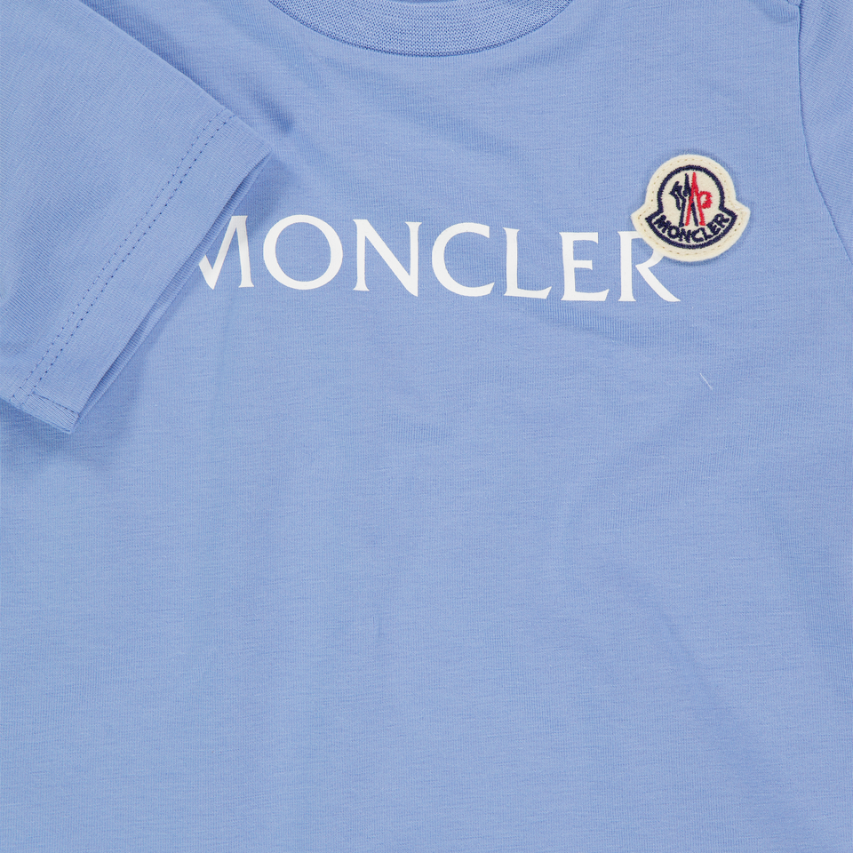 Moncler Baby Boys T-Shirt In Light Blue