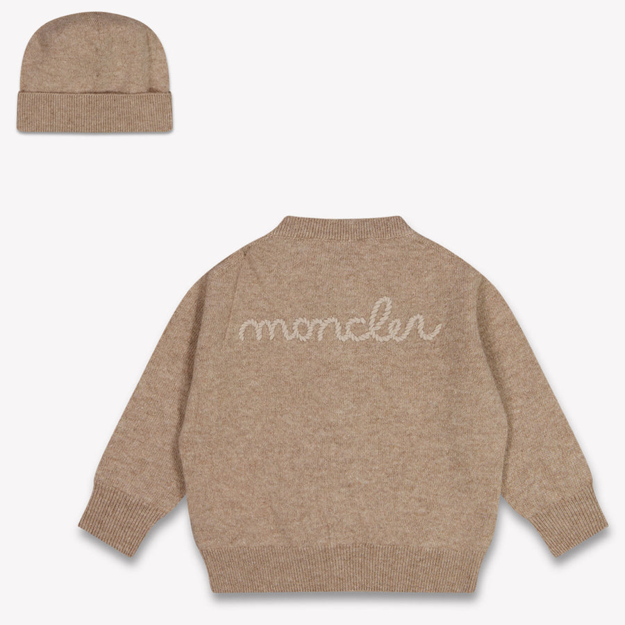 Moncler Baby Unisex Trui In Beige