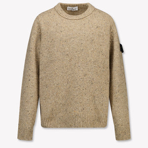 Stone Island Boys Sweater in Light Brown