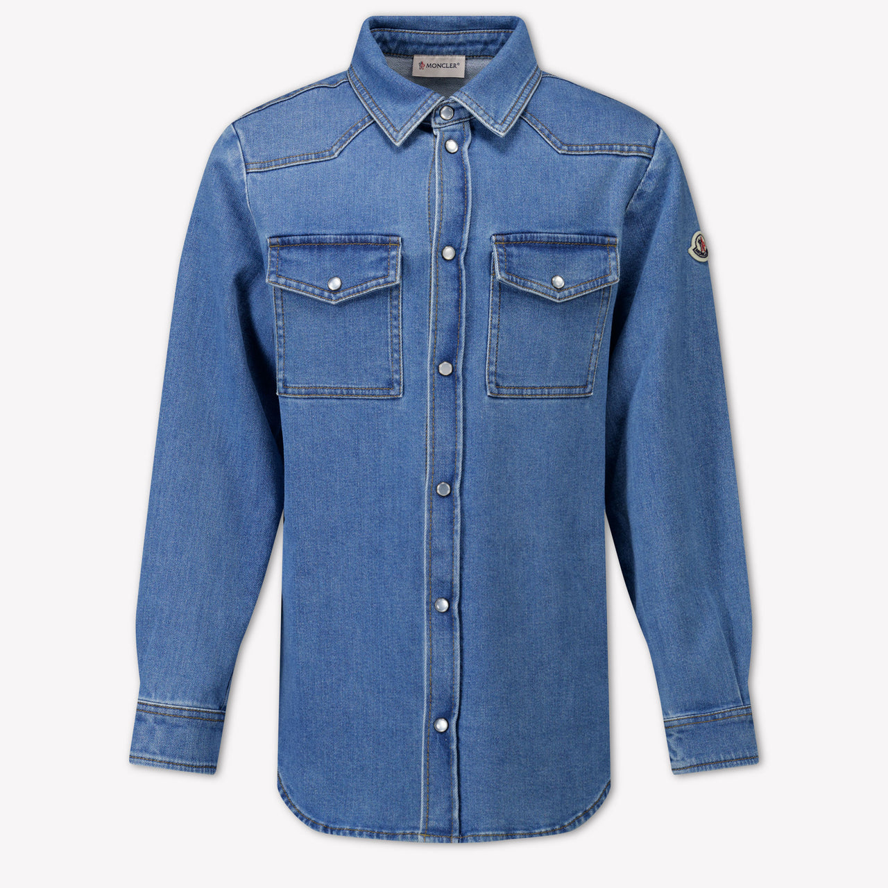 Moncler Kids Boys Blouse In Blue