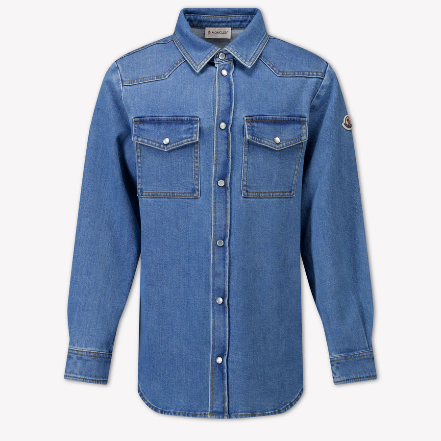 Moncler Kids Boys Blouse In Blue