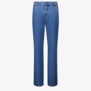 Moncler Kids Boys Jeans In Blue