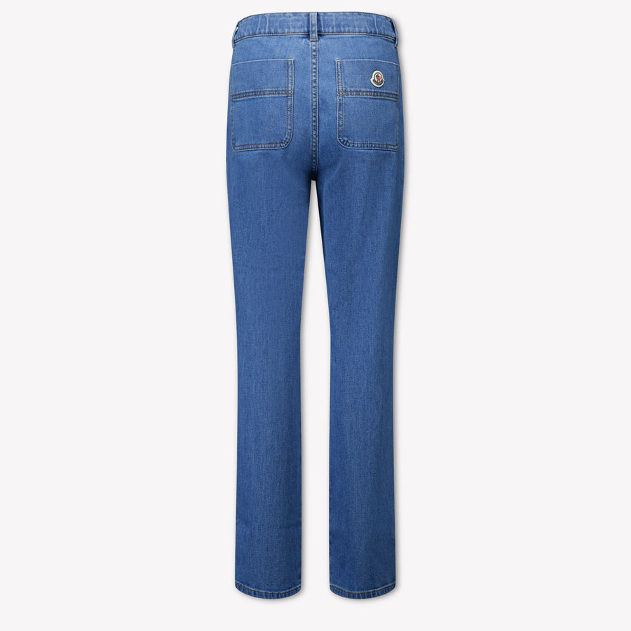 Moncler Kids Boys Jeans In Blue