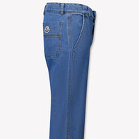 Moncler Kids Boys Jeans In Blue