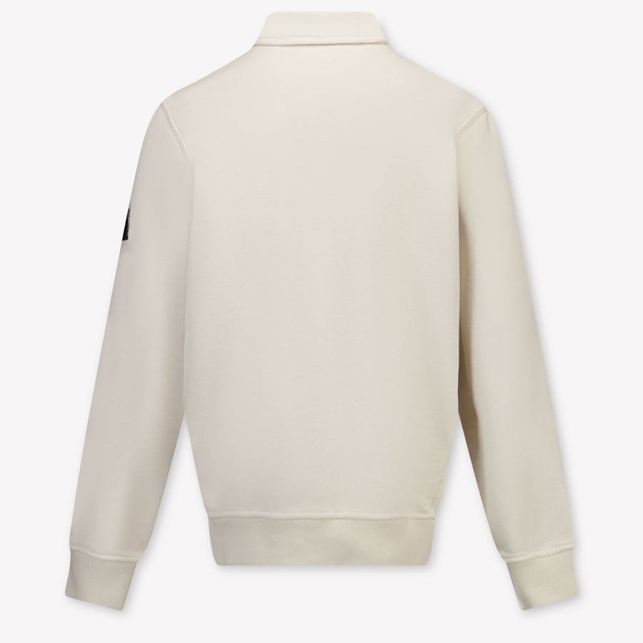Stone Island Kids Boys Sweater In OffWhite