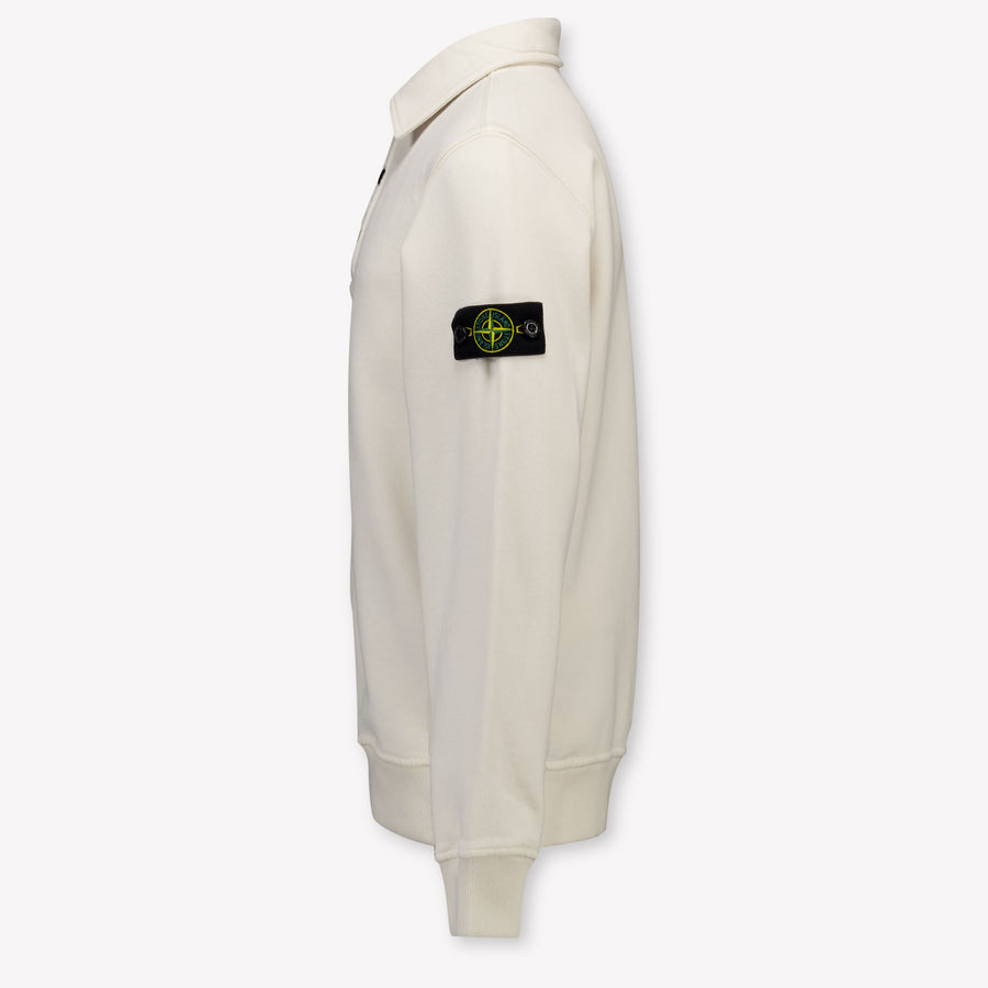 Stone Island Kids Boys Sweater In OffWhite