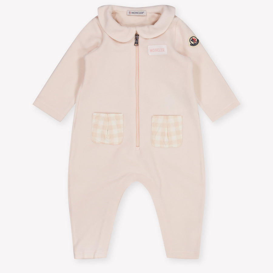 Moncler Baby Girls Romper in Light Pink