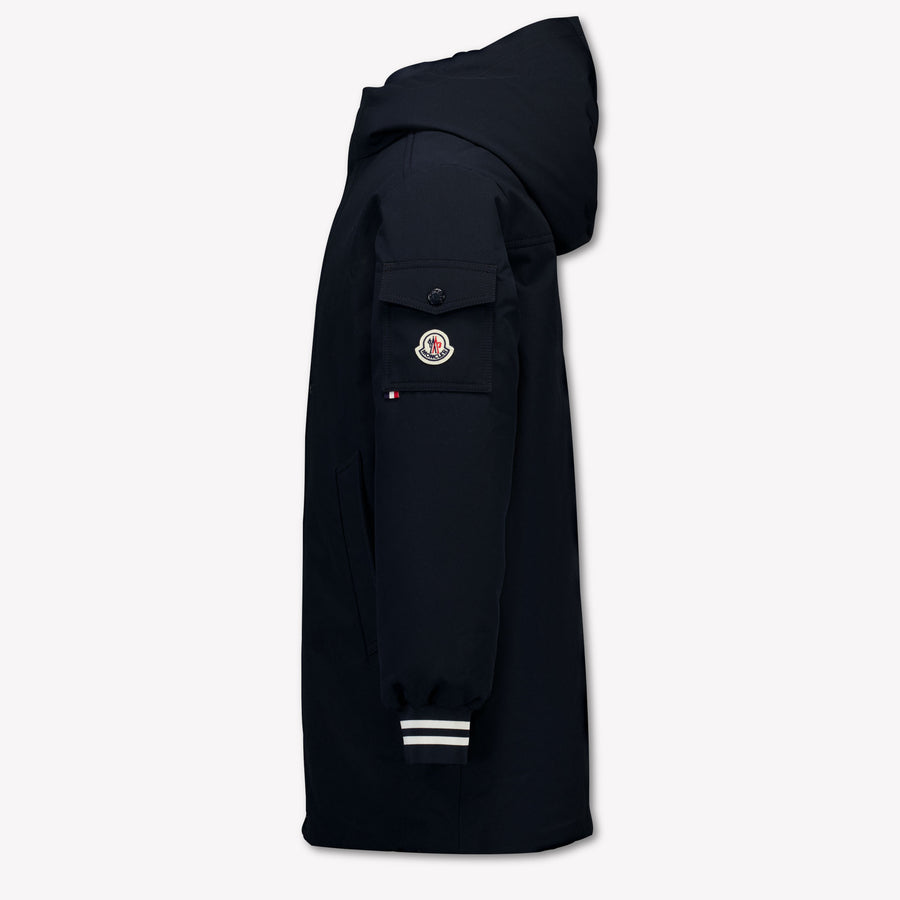 Moncler Ever Kinder Jongens Winterjas In Navy
