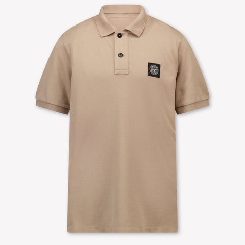 Stone Island Kinder Jongens Polo In Licht Grijs