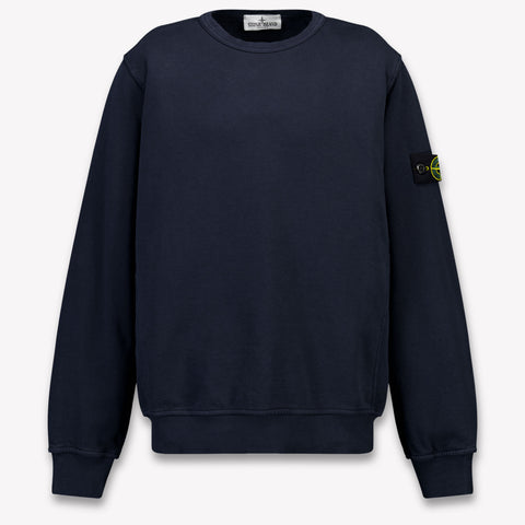 Stone Island Kids Boys Sweater In Navy