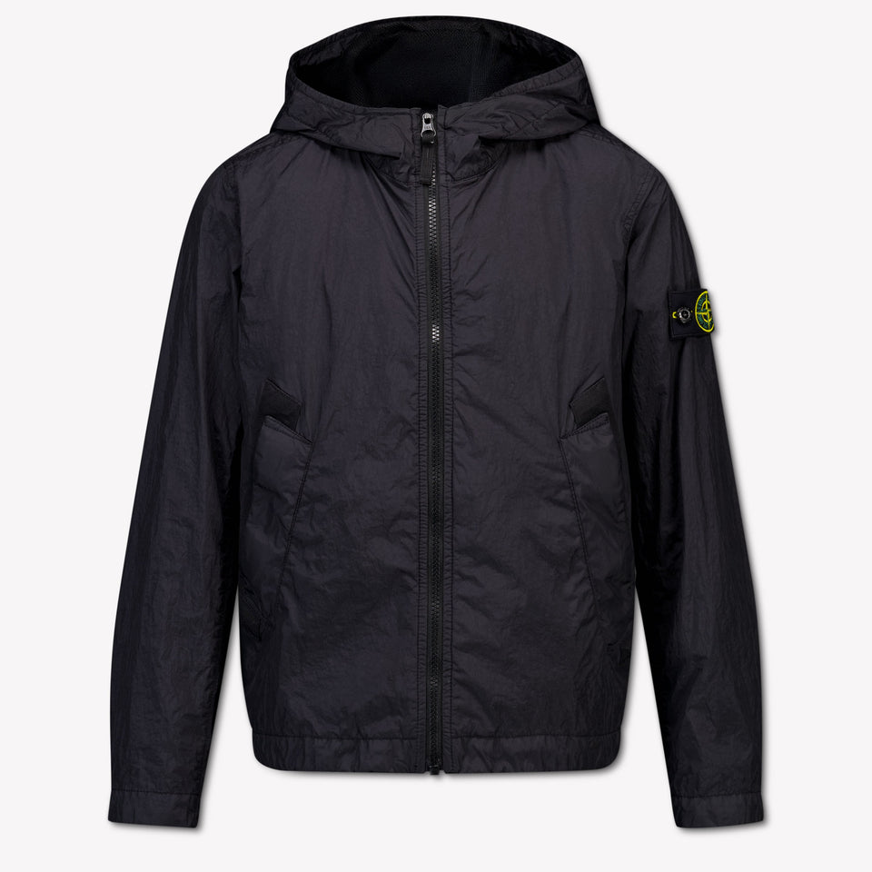 Stone Island Kids Boys Summer jacket In Black