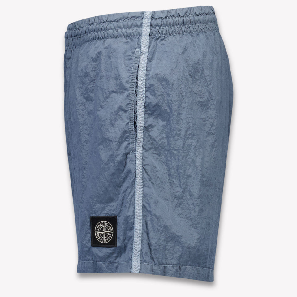 Stone Island Kids Boys Swimwear In Light Blue