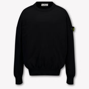 Stone Island Kids Boys Sweater In Black