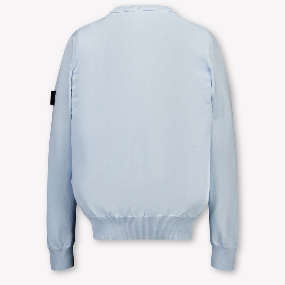 Stone Island Kinder Jongens Trui In Licht Blauw
