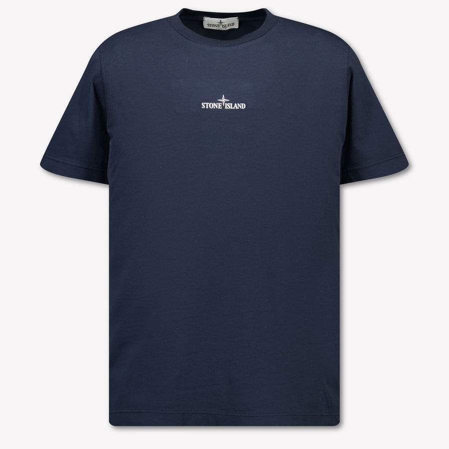 Stone Island Kinder Jongens T-Shirt In Navy