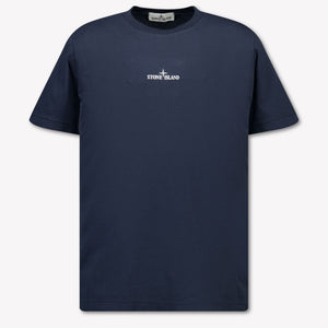 Stone Island Kinder Jongens T-Shirt In Navy