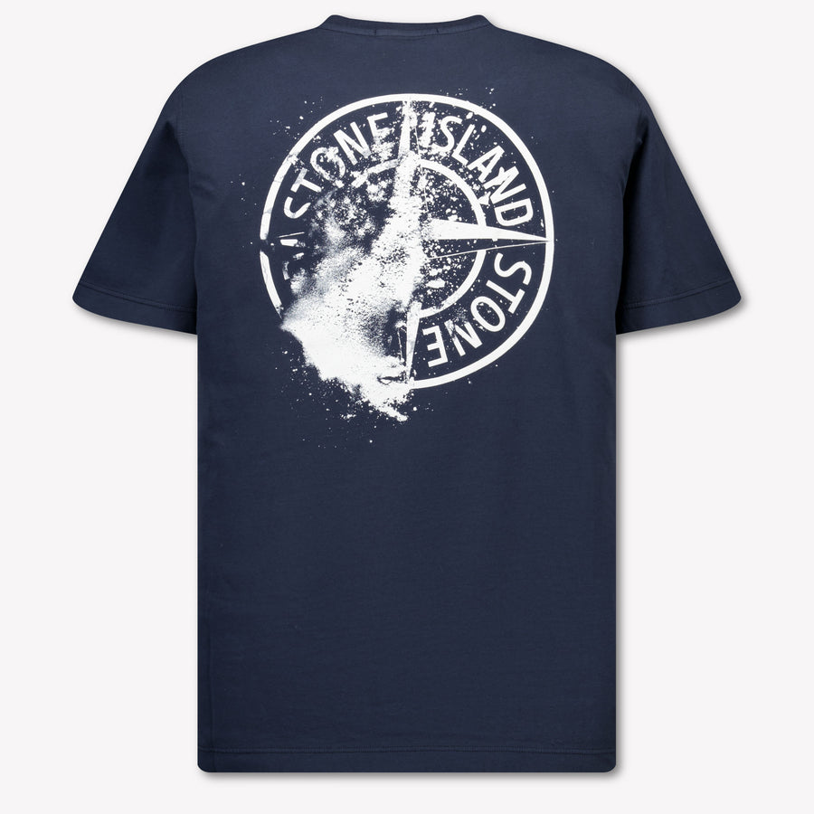 Stone Island Kinder Jongens T-Shirt In Navy