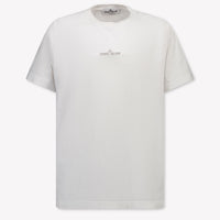 Stone Island Kids Boys T-Shirt In White