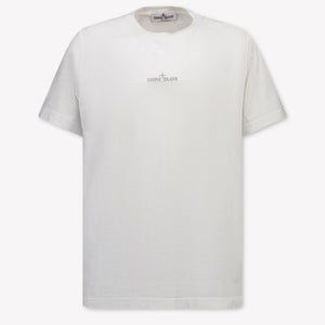 Stone Island Kids Boys T-Shirt In White