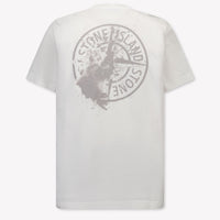 Stone Island Kids Boys T-Shirt In White