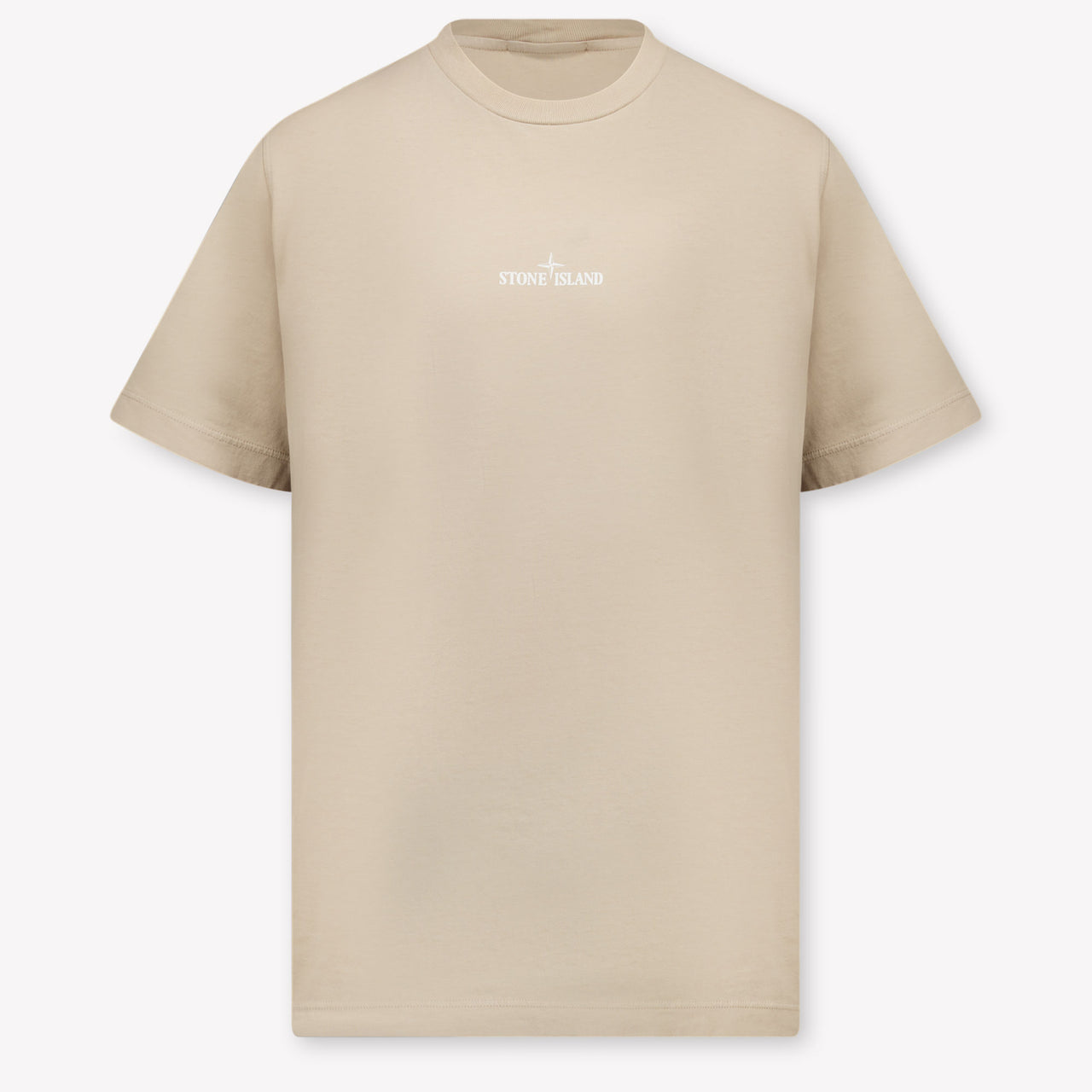 Stone Island Kinder Jongens T-Shirt In Zand