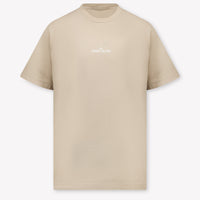 Stone Island Kinder Jongens T-Shirt In Zand