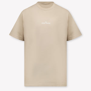 Stone Island Kinder Jongens T-Shirt In Zand