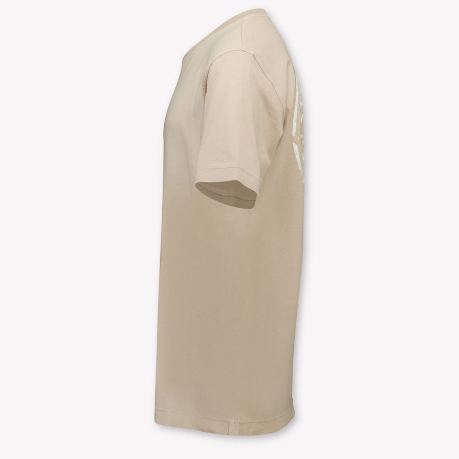 Stone Island Kinder Jongens T-Shirt In Zand