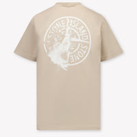 Stone Island Kinder Jongens T-Shirt In Zand