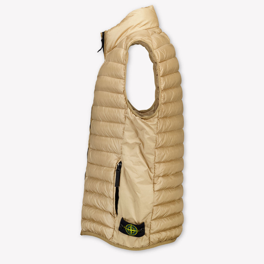 Stone Island Kids Boys Bodywarmer In Light Gray