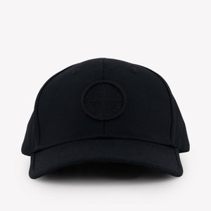 Stone Island Kids Boys Cap In Black
