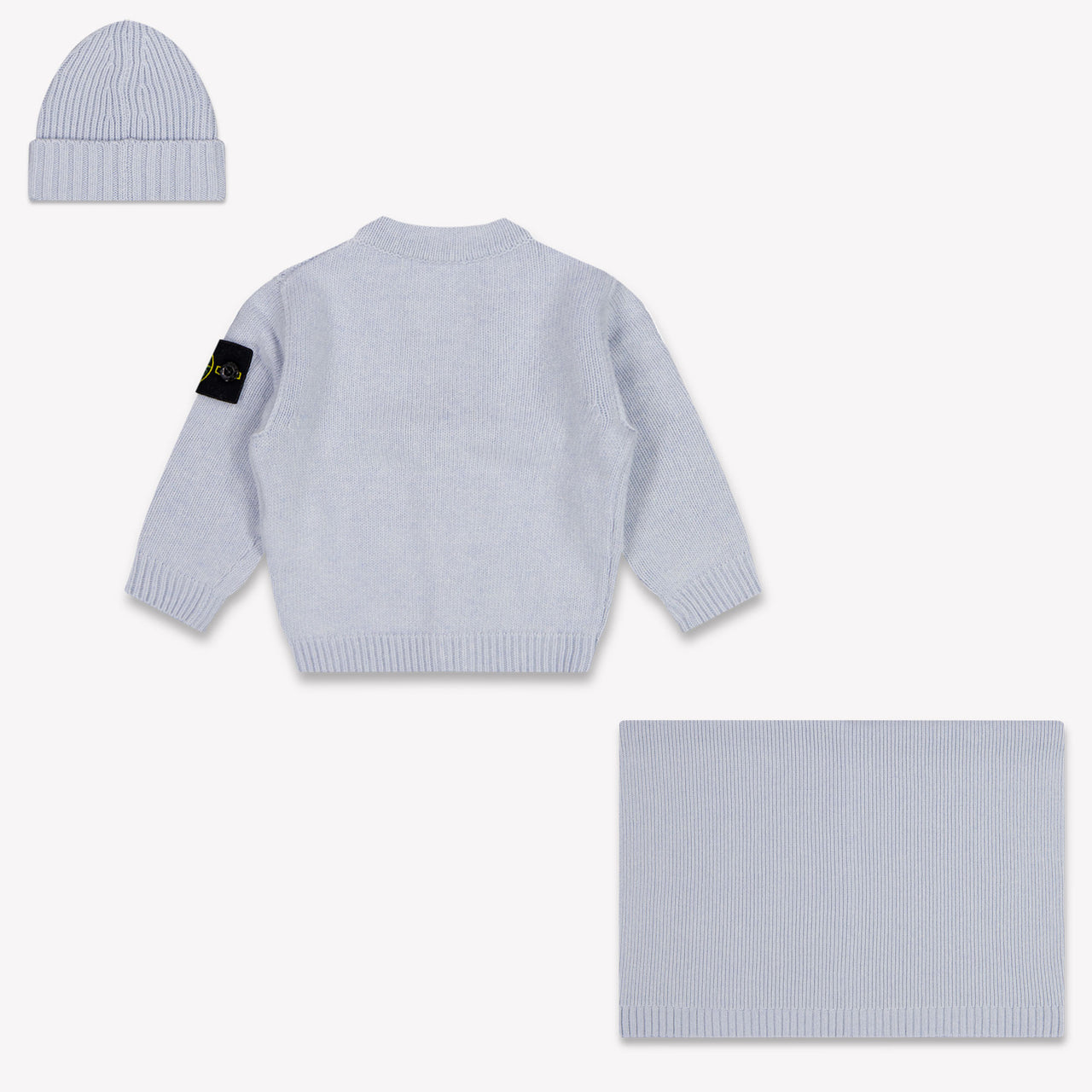 Stone Island Baby Jongens Setje In Licht Blauw