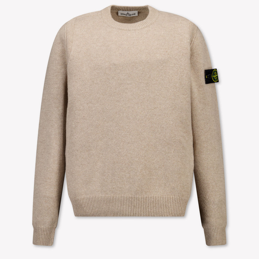 Stone Island Kids Boys Sweater In Sand