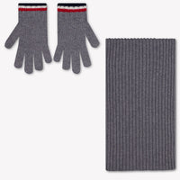 Moncler Kids Boys Hat In Gray