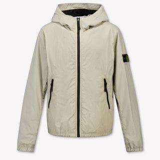 Stone Island Kids Boys Summer jacket In Light Beige
