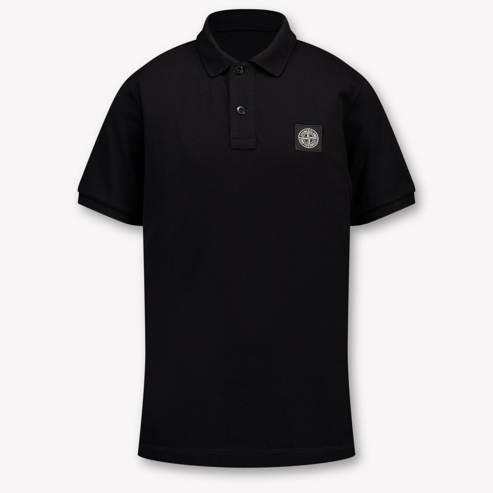 Stone Island Kinder Jongens Polo In Zwart