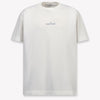 Stone Island Kids Boys T-Shirt In White