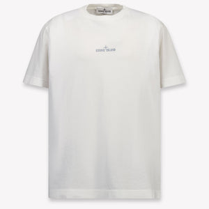 Stone Island Kids Boys T-Shirt In White